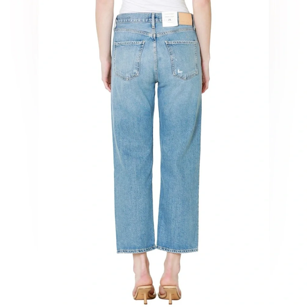 CITIZENS OF HUMANITY
EMERY CROP RELAXED STRAIGHT JEANS - OLD
BLUE - Picture 9 of 14
